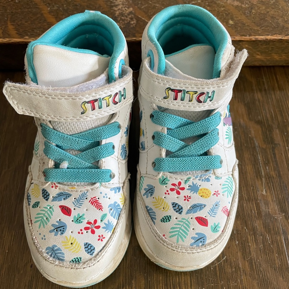 Stitch Toddler High-Top Sneakers (Size 8)